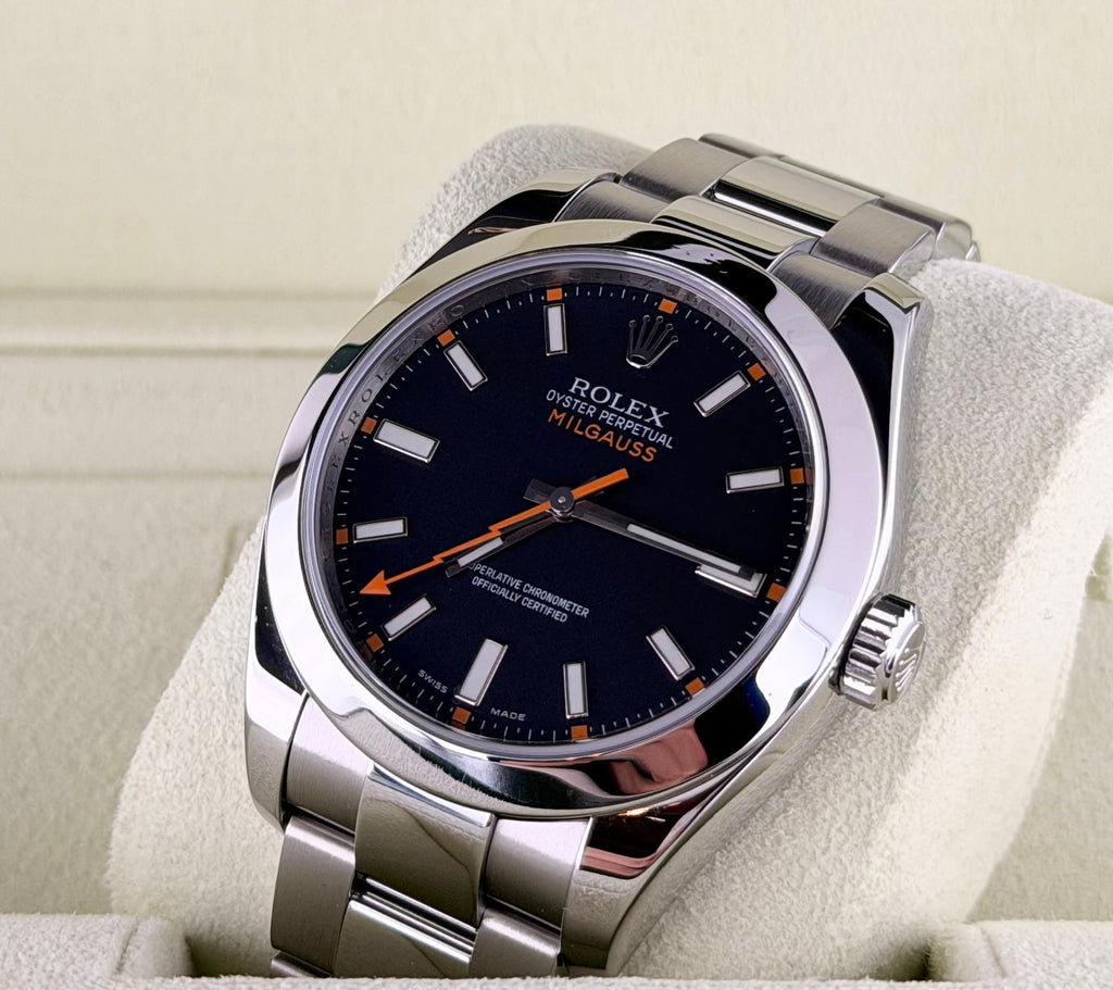 Rolex Milgauss Box & Papers, nach Service wie neu