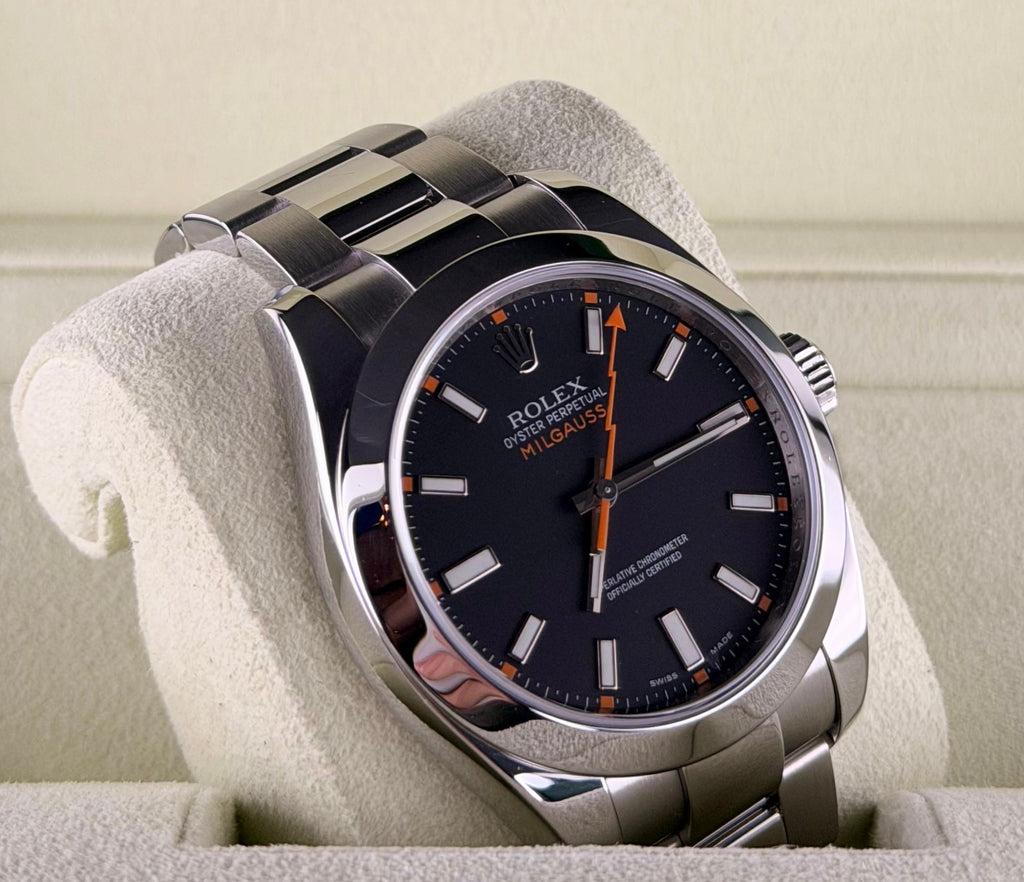 Rolex Milgauss Box & Papers, nach Service wie neu