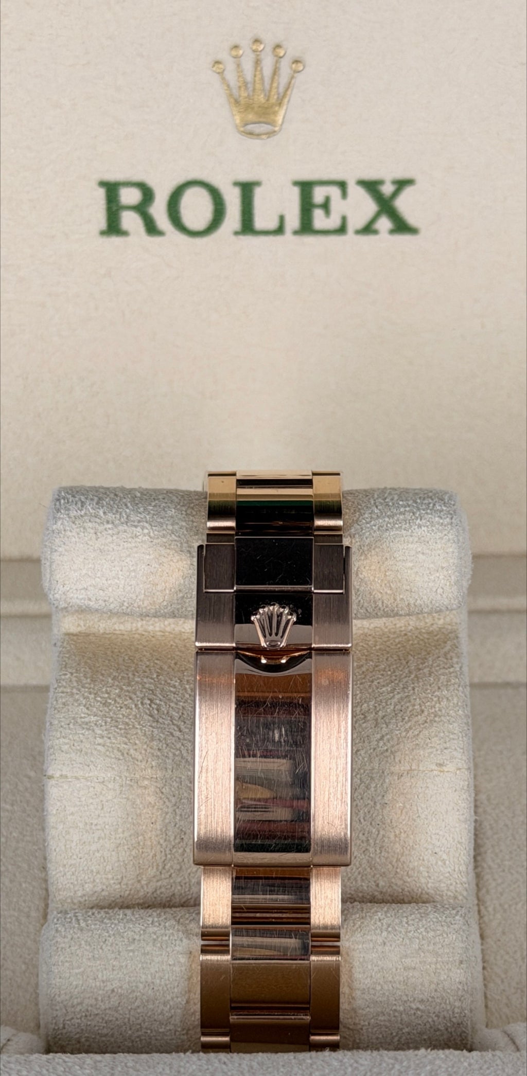 Rolex GMT-Master II 18 Karat Roségold, werksseitige Diamanten, 2019, wie neu, Full Set