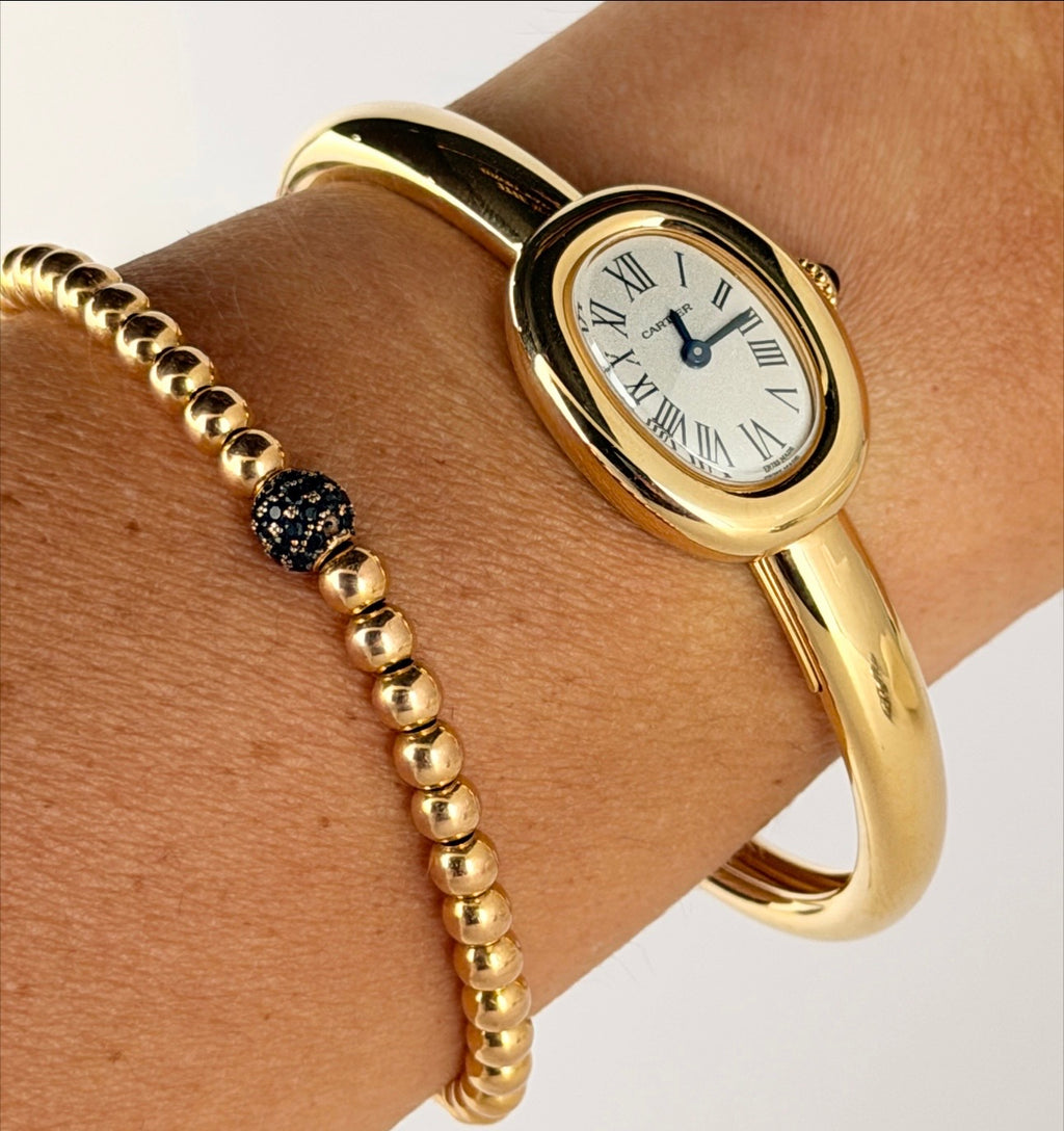 Cartier Baignoire WGBA0078, 18 Karat Gelbgold, neu, ungetragen, große Ausführung, Größe 16