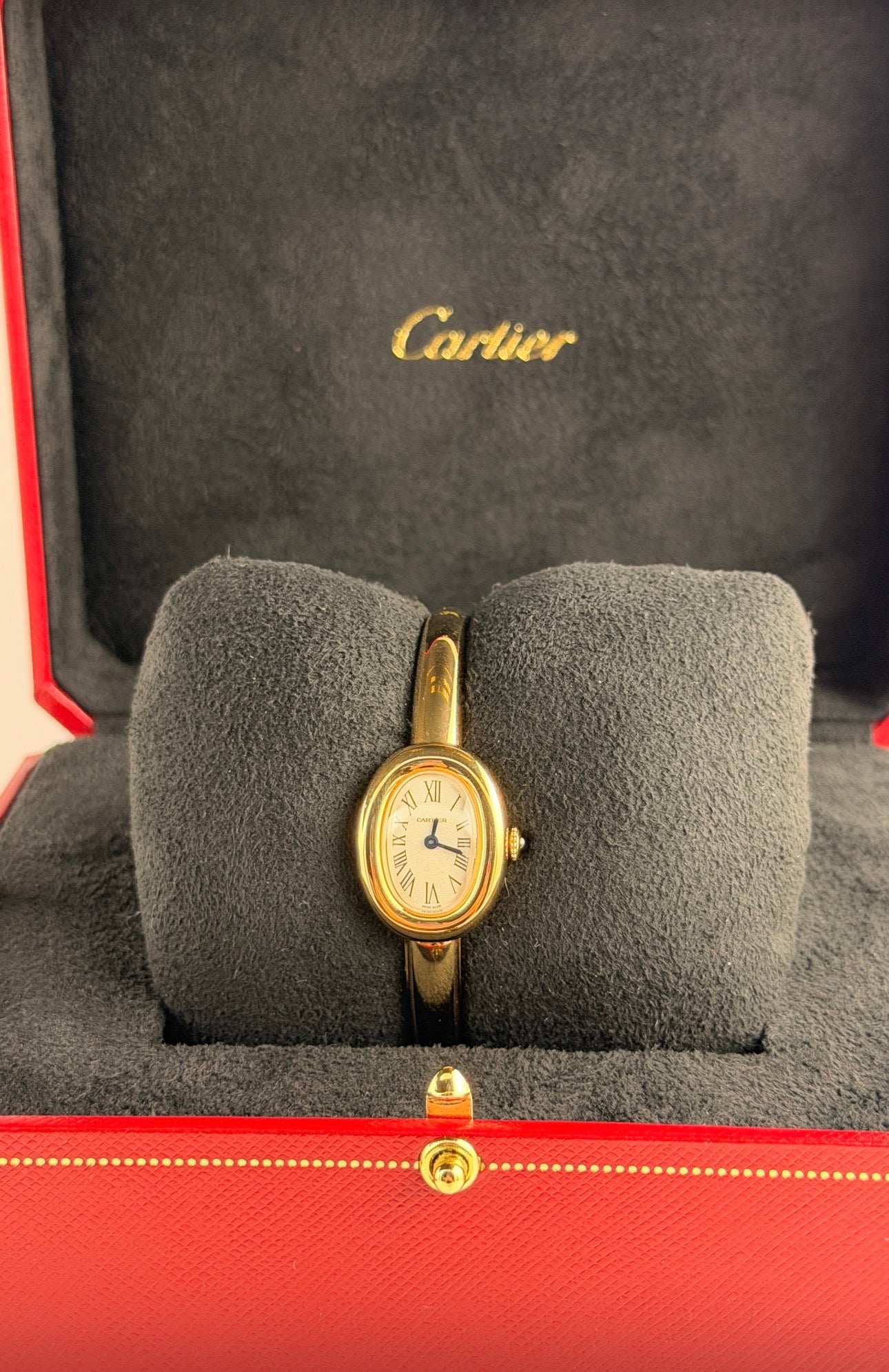 Cartier Baignoire WGBA0078, 18 Karat Gelbgold, neu, ungetragen, große Ausführung, Größe 16
