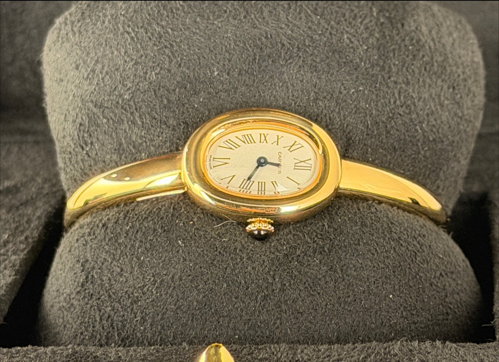 Cartier Baignoire WGBA0078, 18 Karat Gelbgold, neu, ungetragen, große Ausführung, Größe 16