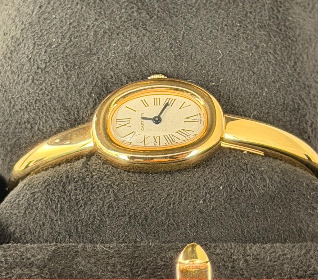 Cartier Baignoire WGBA0078, 18 Karat Gelbgold, neu, ungetragen, große Ausführung, Größe 16