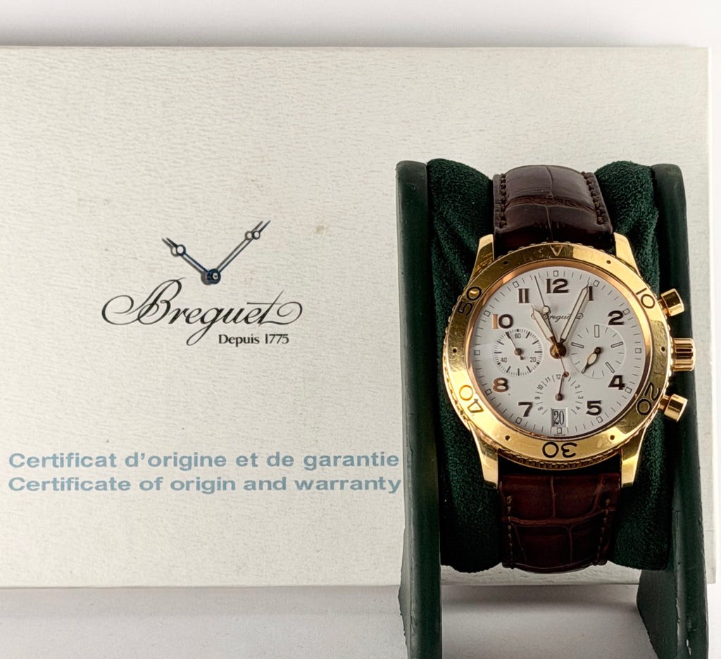 Breguet Type XX – XXI – XXII, XXI – XXII, Original-Box und -Papiere, nie poliert