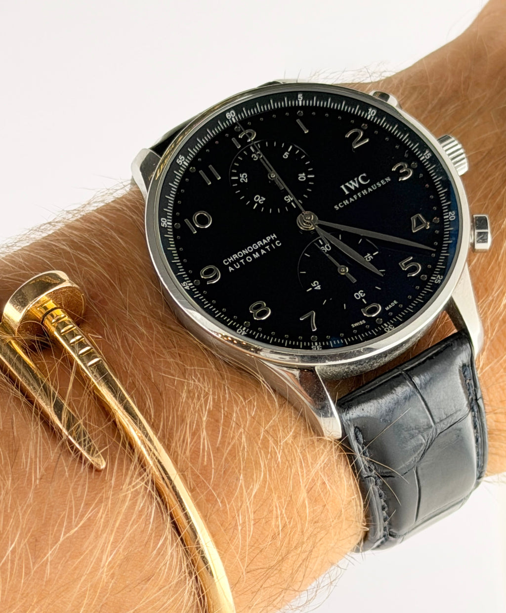 IWC Portugieser IW3714 Chronograph, nur mit Karte, nach Service
