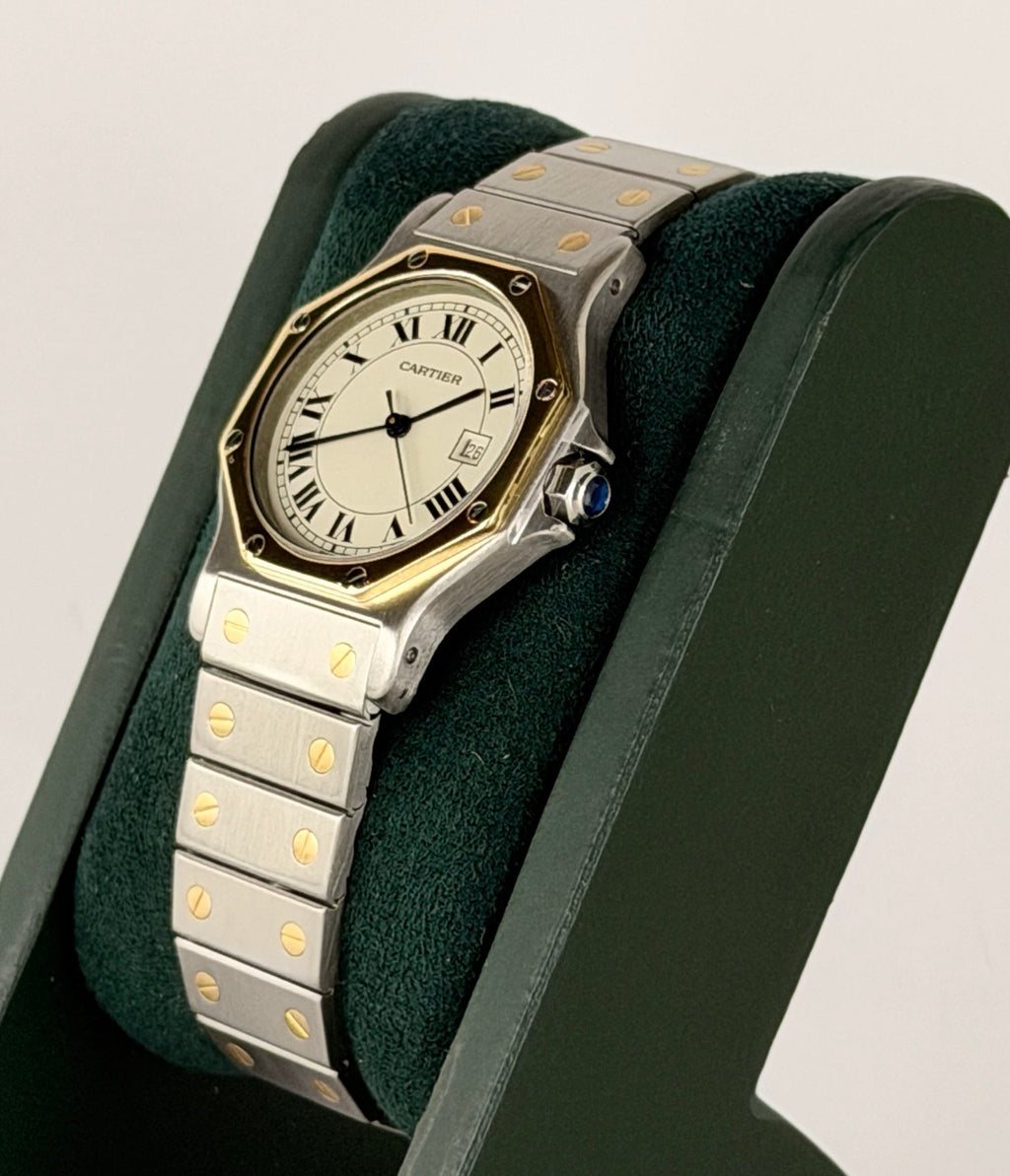 Cartier Santos Ronde Gold Nur Uhr Wie Neu Zustand