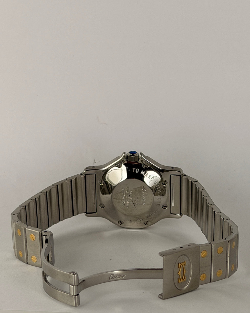 Cartier Santos Ronde Gold Nur Uhr Wie Neu Zustand