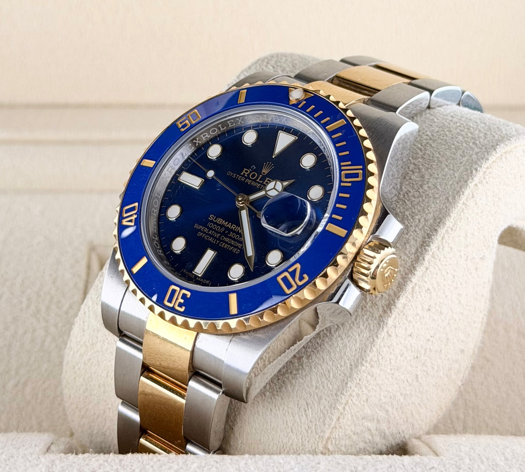 Rolex Submariner Date Bluesy, Box & Papiere, 2020, unpoliert, Full Set
