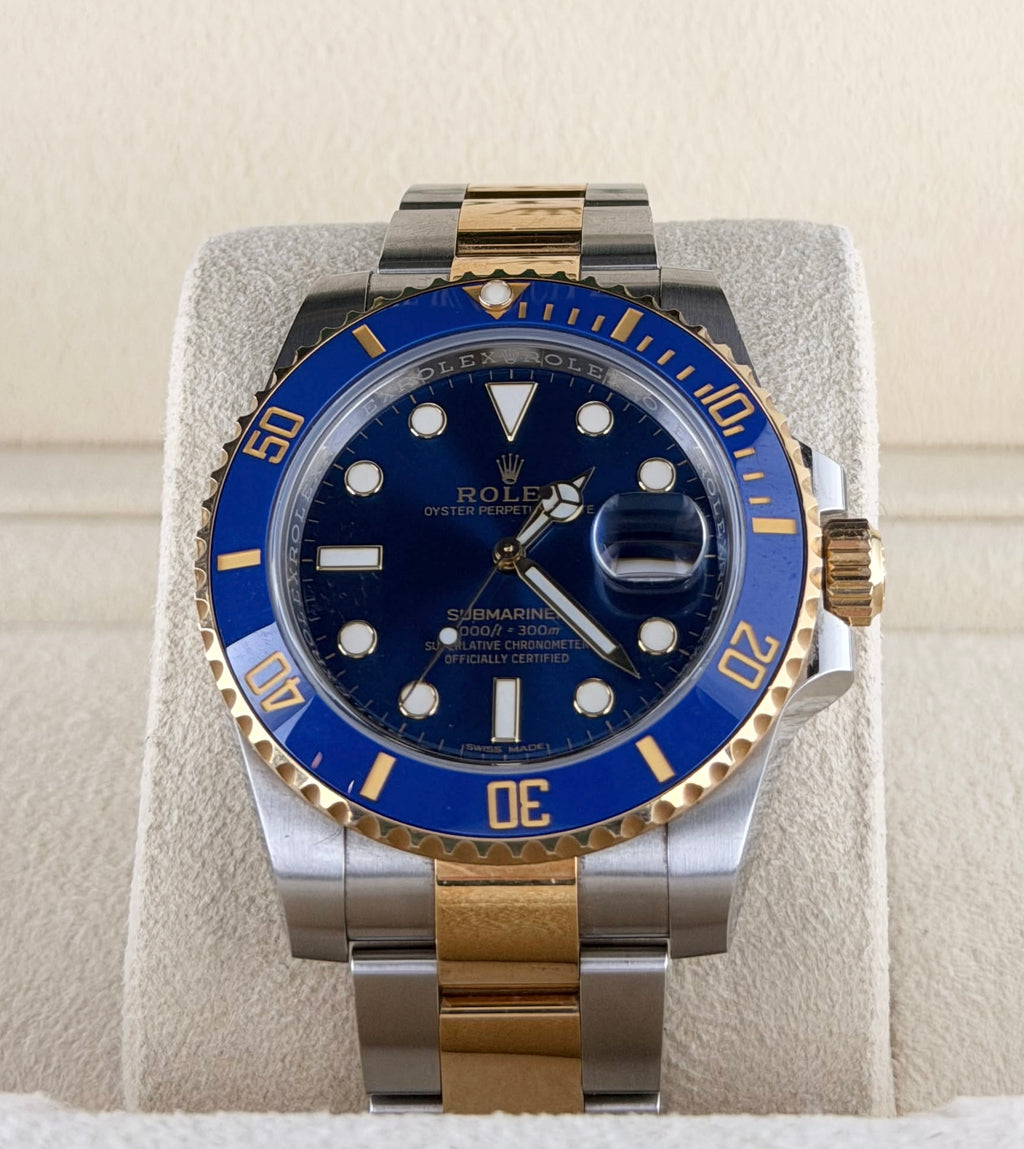Rolex Submariner Date Bluesy, Box & Papiere, 2020, unpoliert, Full Set