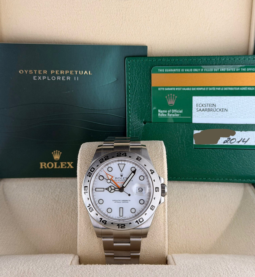 Rolex Explorer II 42 mm, 2014, Full Set, wie neu, nach einer frischen Revision