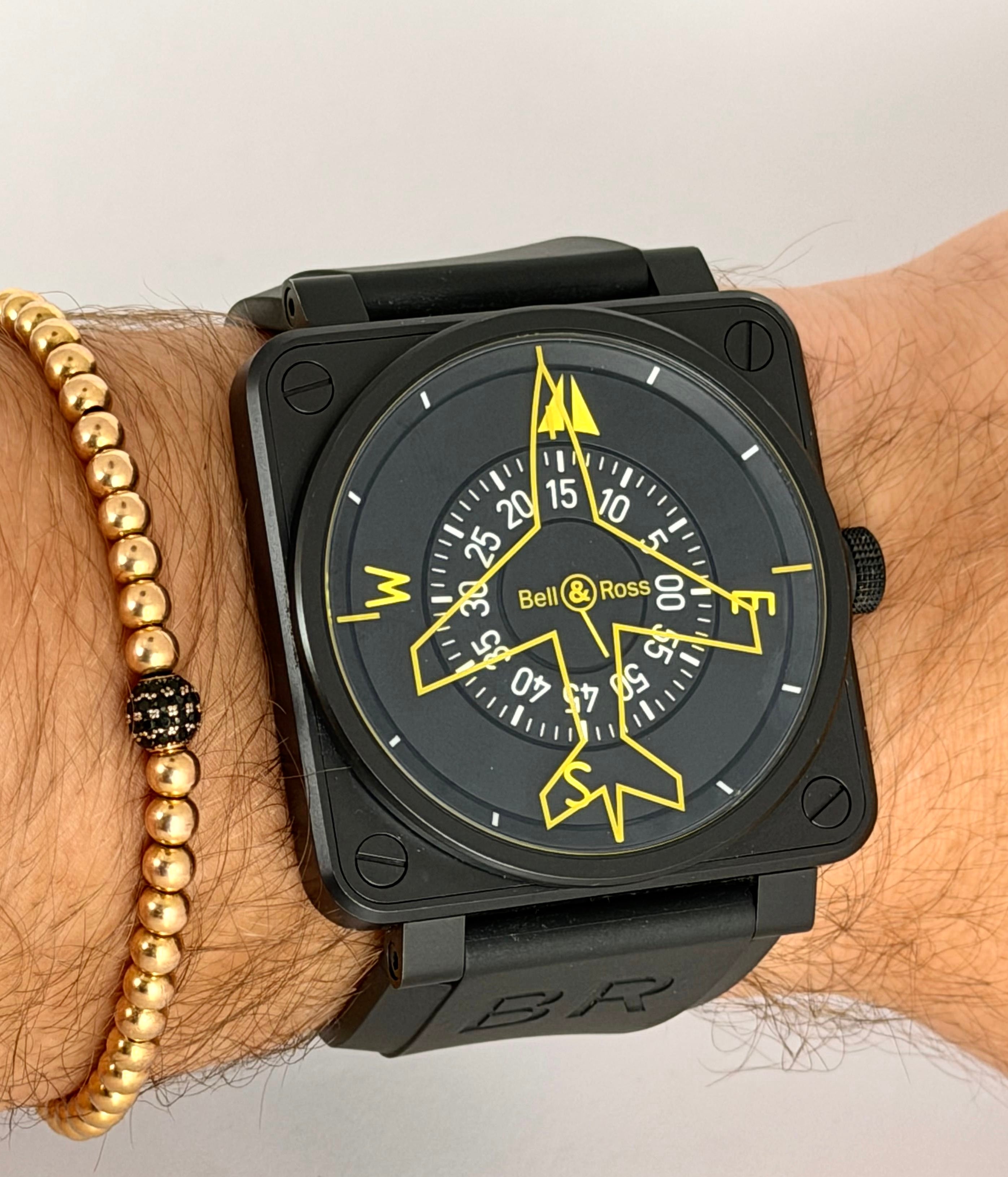 Bell & Ross BR 01-92 Aviation, vollständiges Set, neuwertig (Mint-Zustand)