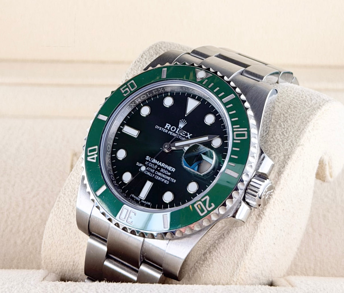 Rolex Submariner Date Hulk, unpoliert, 2016, LC Österreich, im kompletten Set, neuwertig