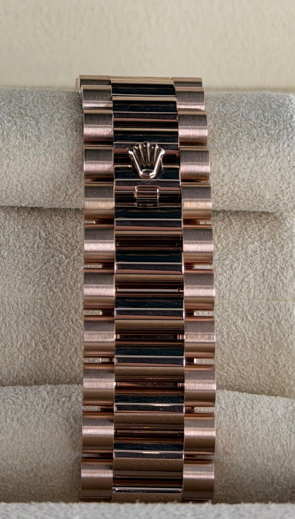 Rolex Day-Date 40, RBR, originales Zifferblatt und originale Lünette, Box und Papiere, 2018