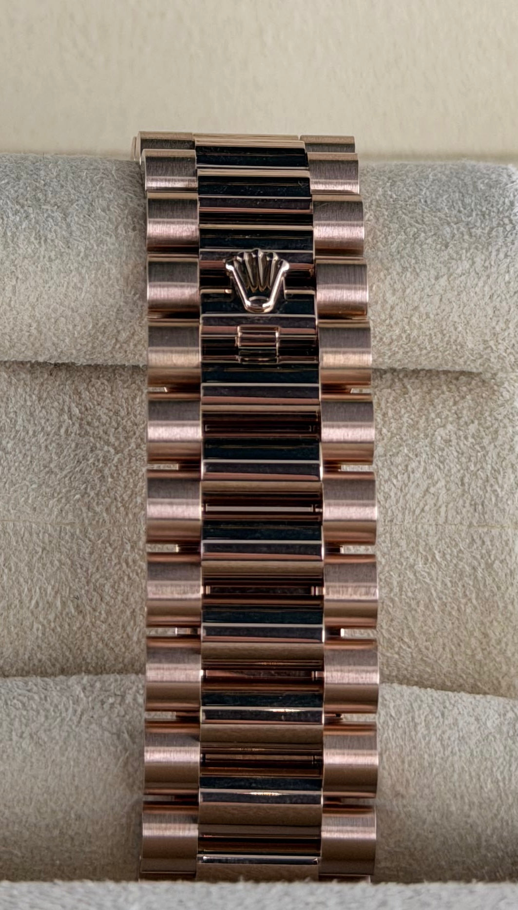 Rolex Day-Date 40, RBR, originales Zifferblatt und originale Lünette, Box und Papiere, 2018