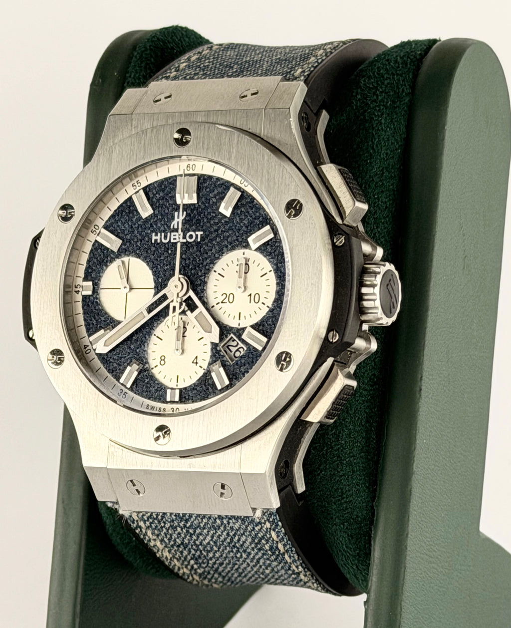 Hublot Big Bang Jeans 44 mm, Box und Papiere, neuwertiger Zustand nach hauseigenem Service