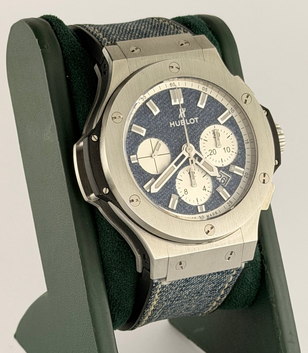 Hublot Big Bang Jeans 44 mm, Box und Papiere, neuwertiger Zustand nach hauseigenem Service