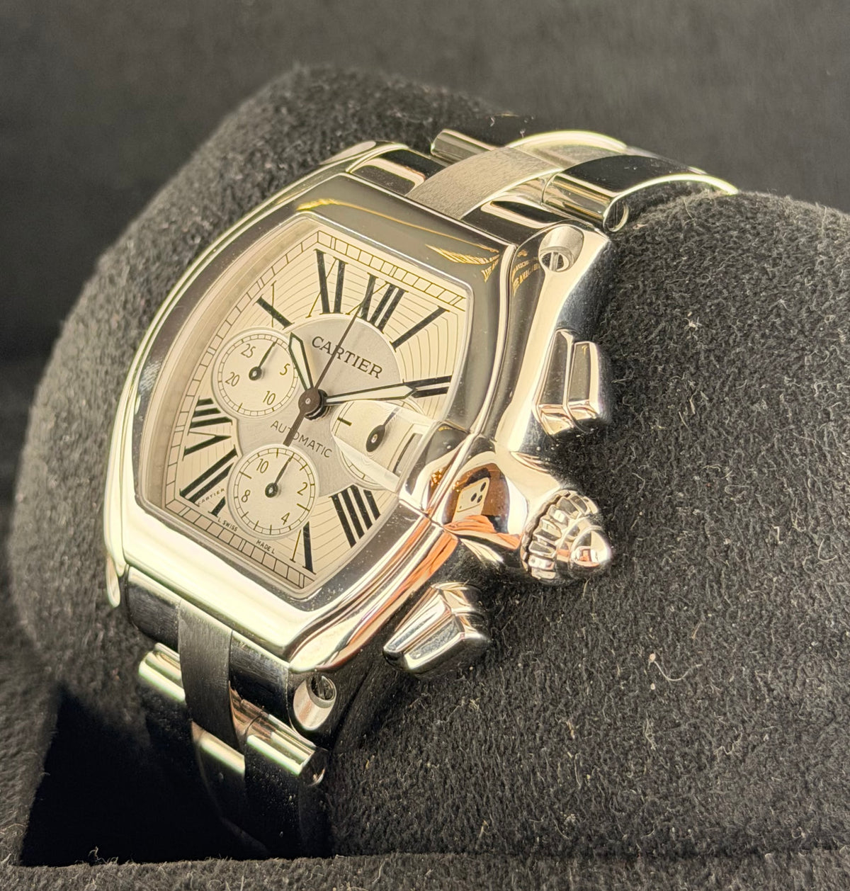 Cartier Roadster, Box und Papiere, nach hauseigenem Service, neuwertig