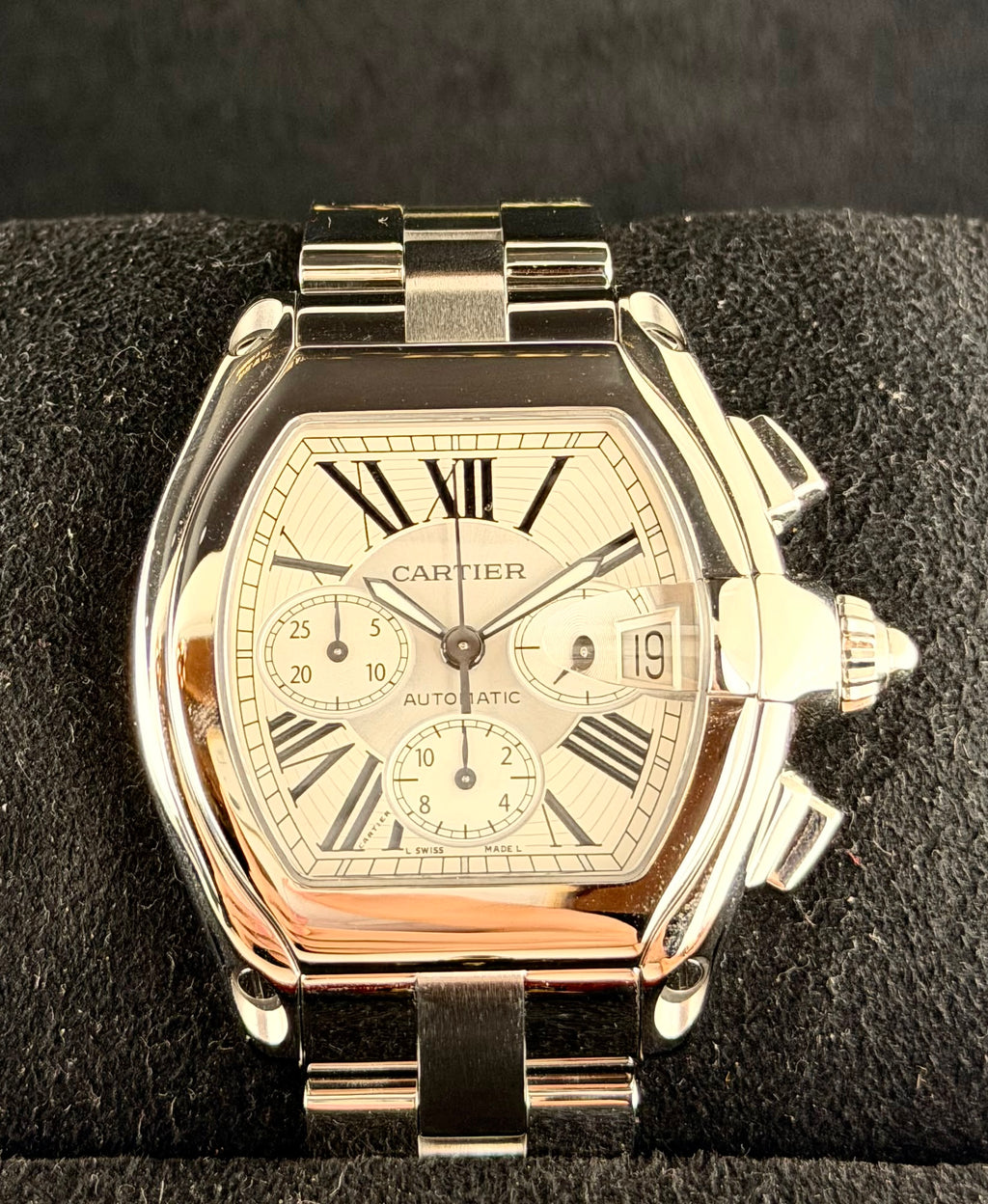 Cartier Roadster, Box und Papiere, nach hauseigenem Service, neuwertig