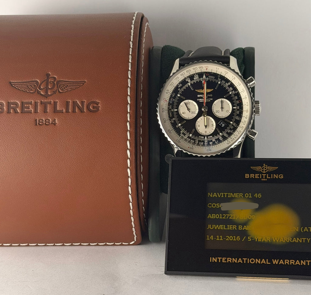 Breitling Navitimer 1 B01 Chronograph, komplettes Set, nach hauseigenem Service, bester Preis in der EU