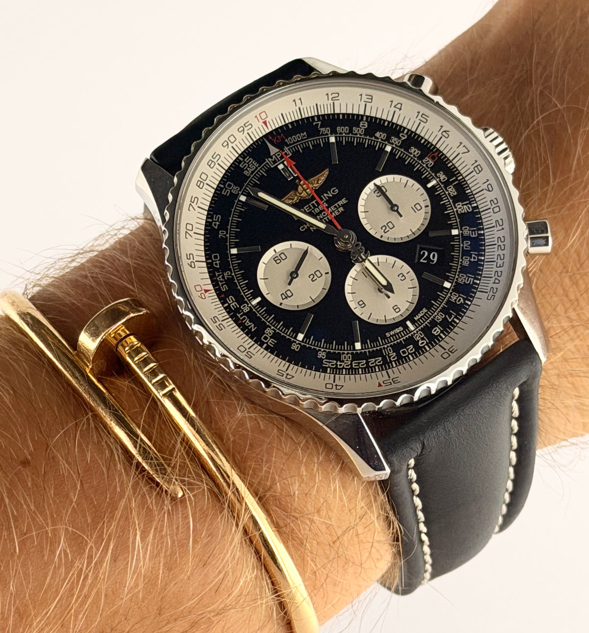 Breitling Navitimer 1 B01 Chronograph, komplettes Set, nach hauseigenem Service, bester Preis in der EU