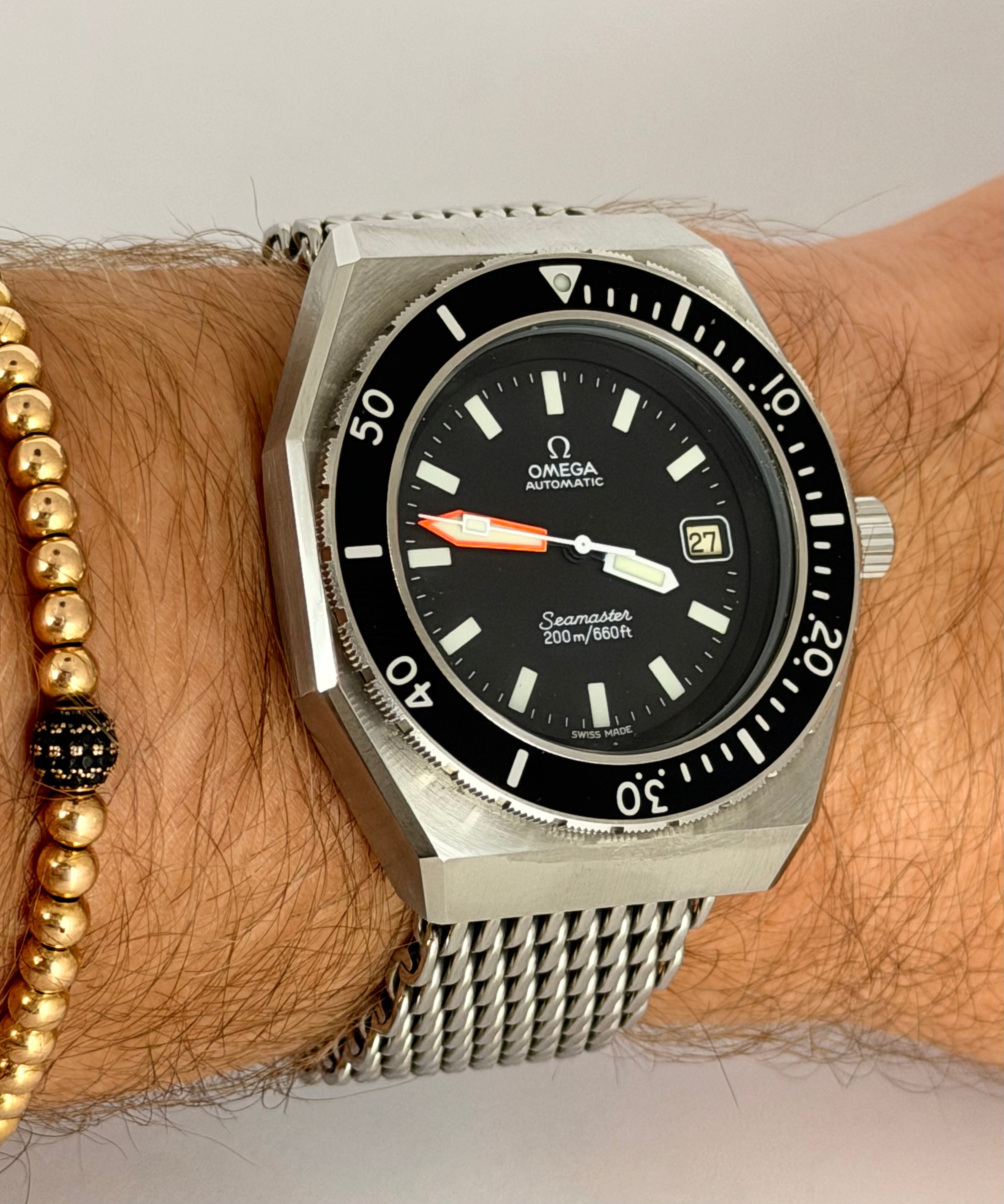 Omega Seamaster SHOM, Box und Papiere, 1970, neuwertiger Zustand