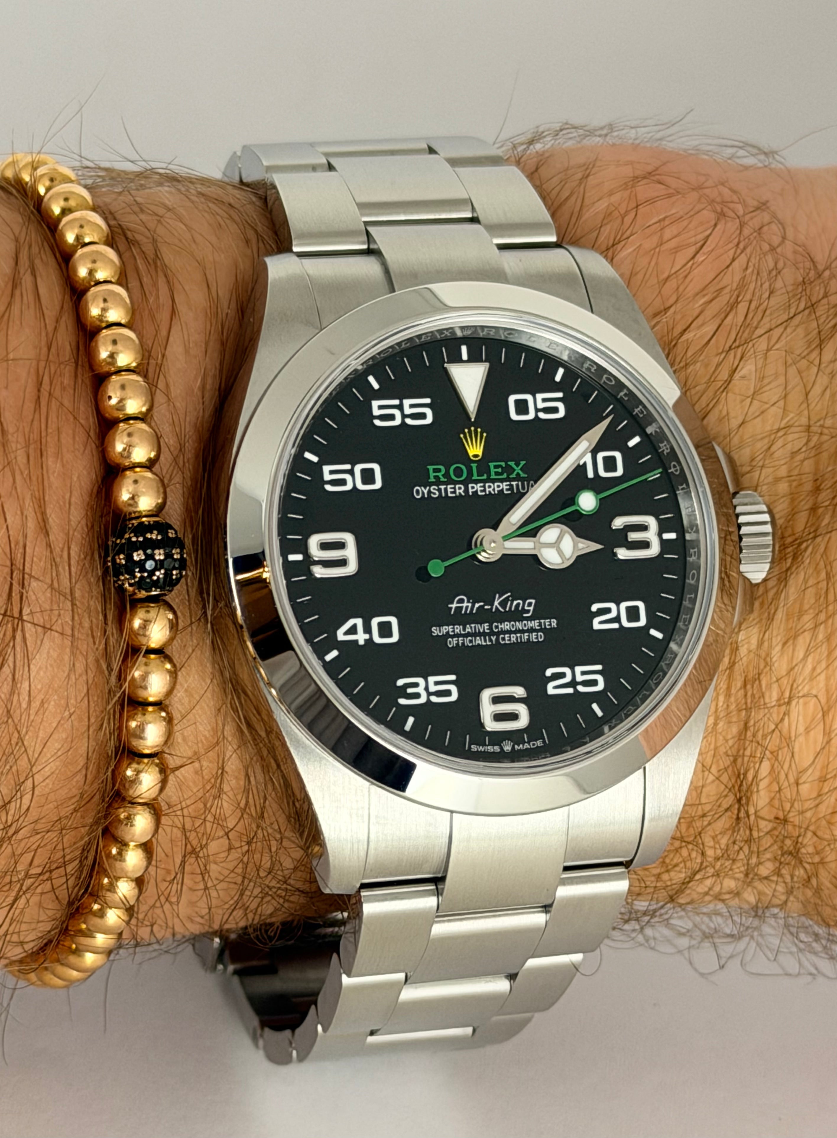 Rolex Air-King, Komplettset, 2023, neuwertiger Zustand