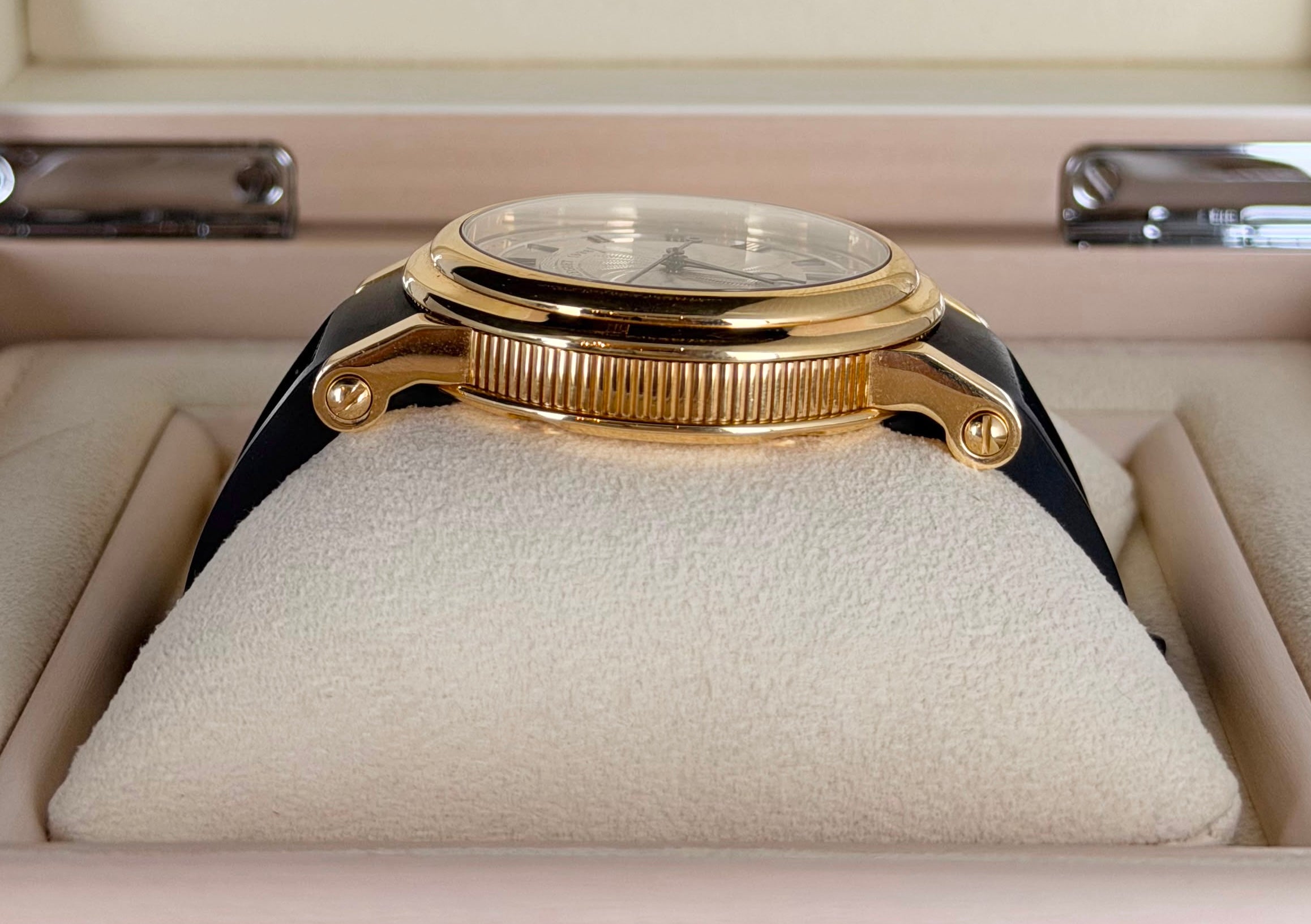 Breguet Marine Big Date 18K Gold Box and Papers Like New