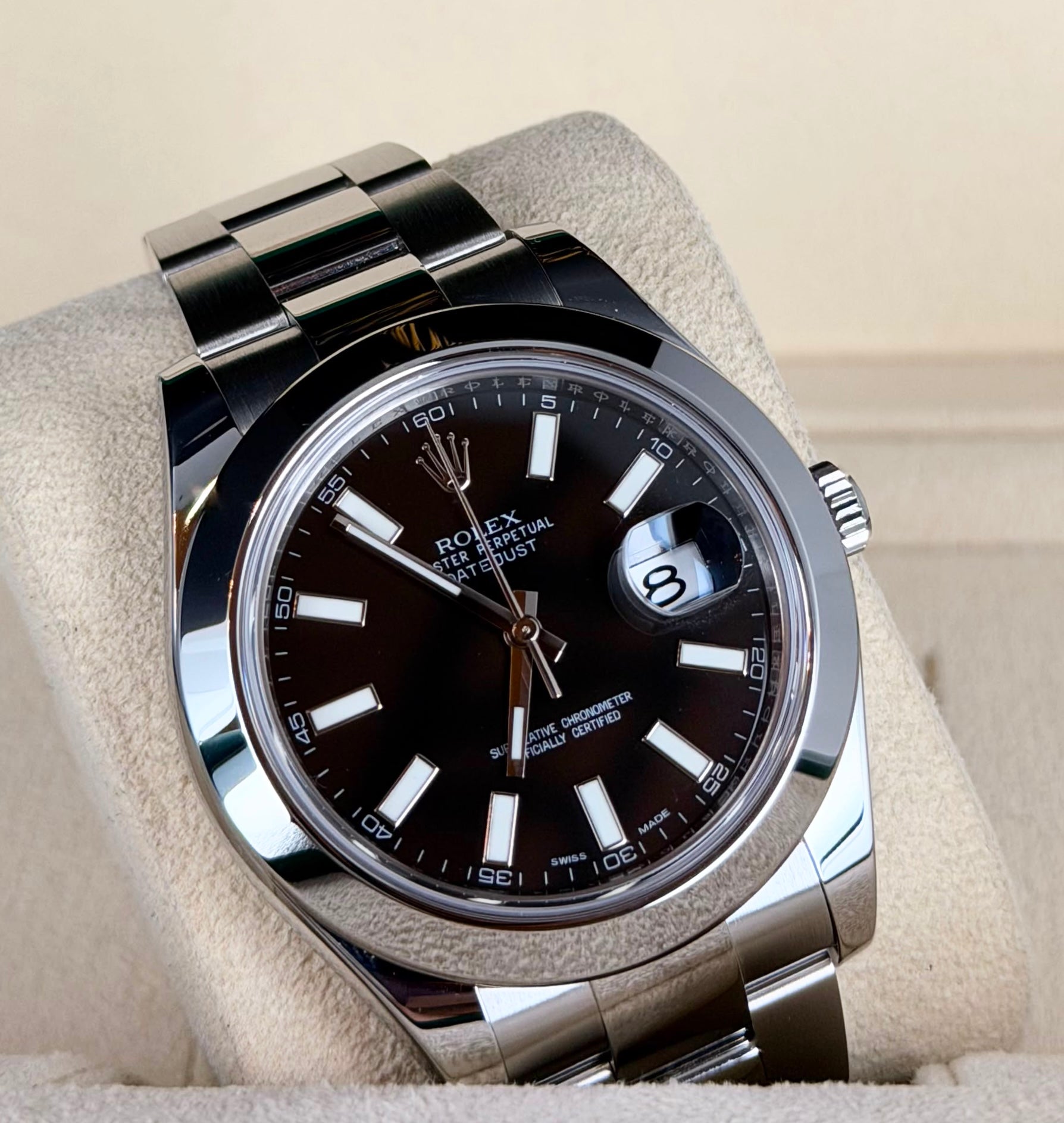 Rolex Datejust II Full Set 2015 Schwarzes Zifferblatt