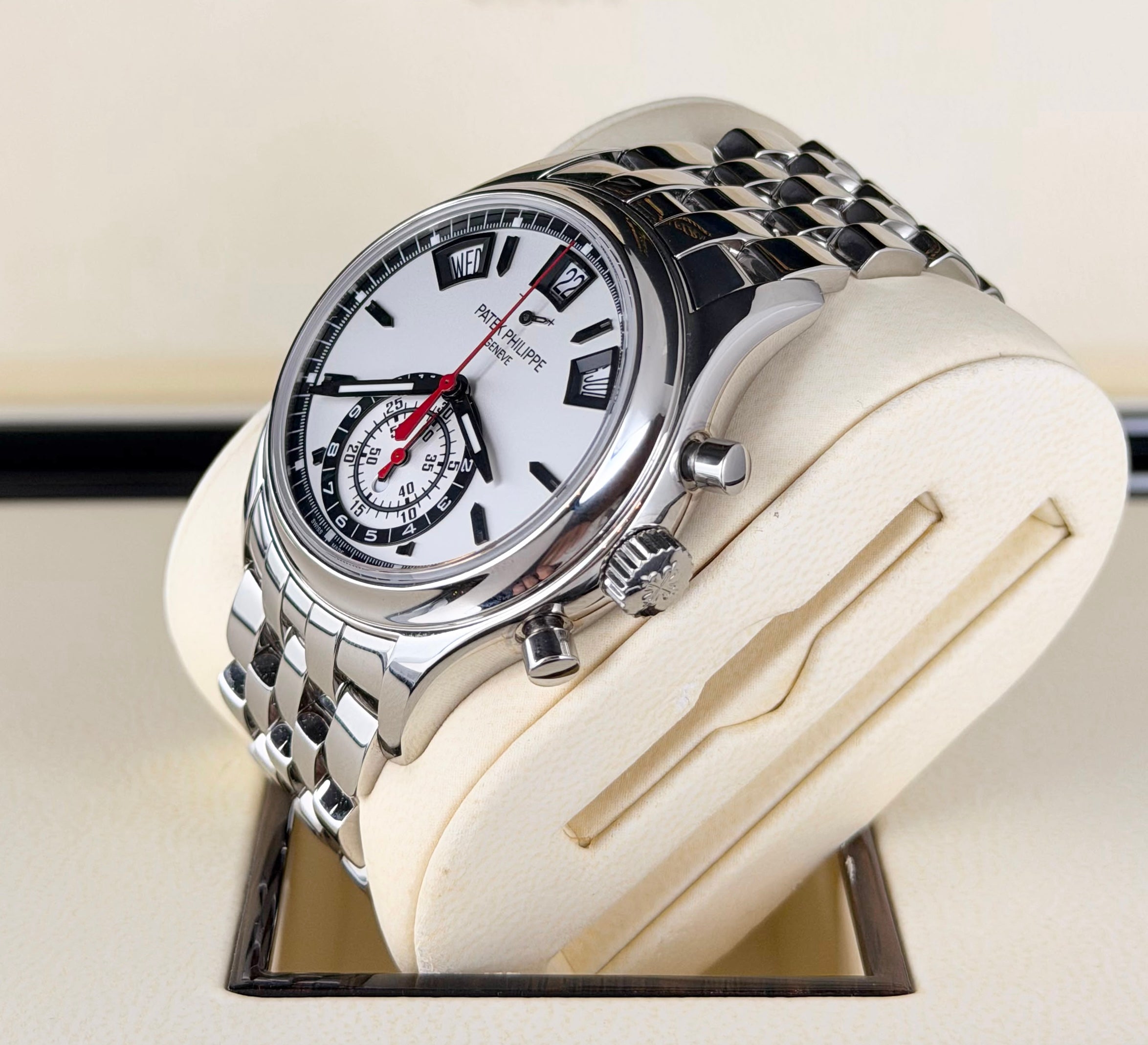 Patek Philippe Annual Calendar Chronograph Full Set Mint 2015 Best Price Worldwide