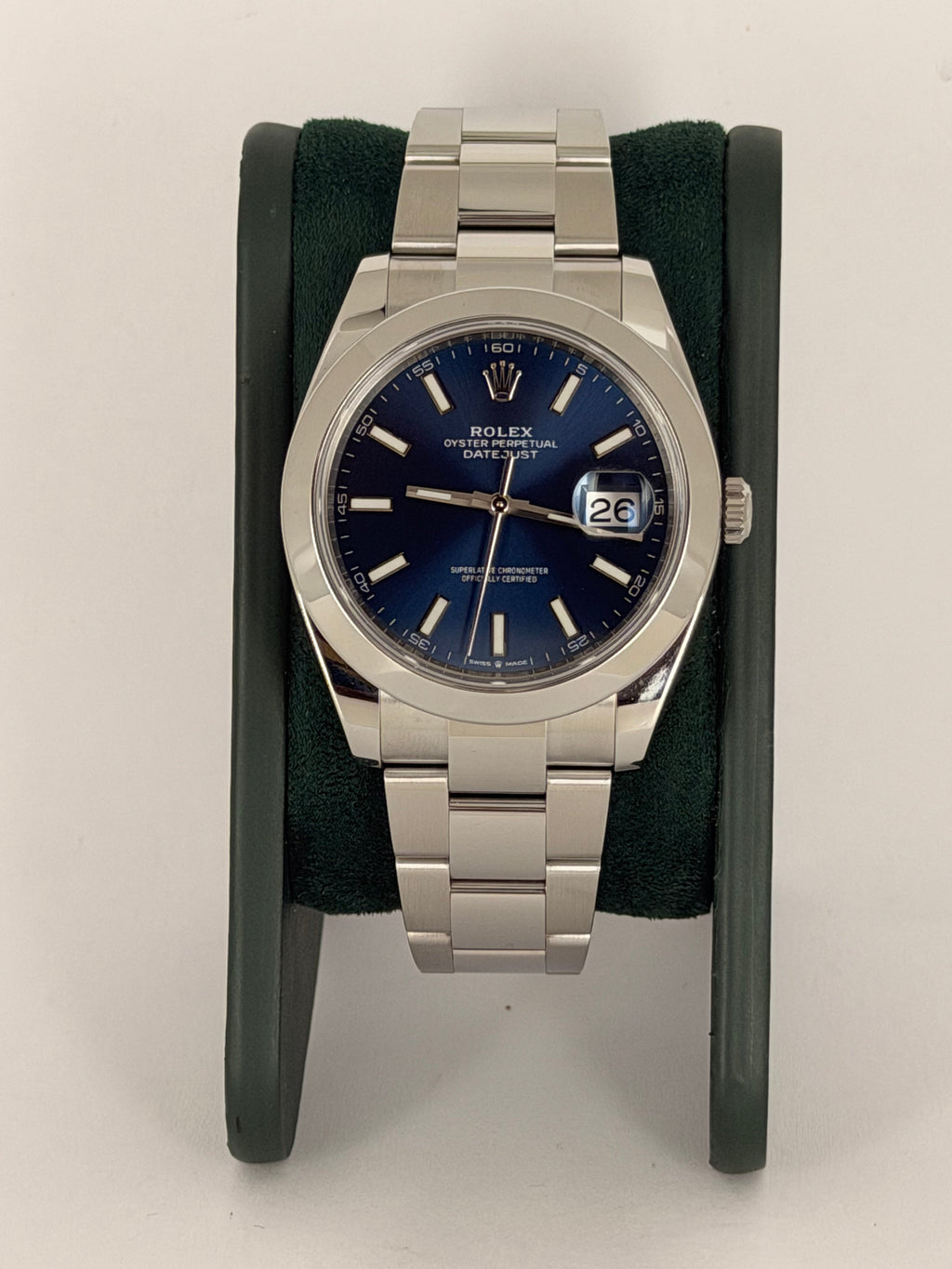 Rolex Datejust 41, nach Service, wird mit unserem hauseigenen Zertifikat geliefert