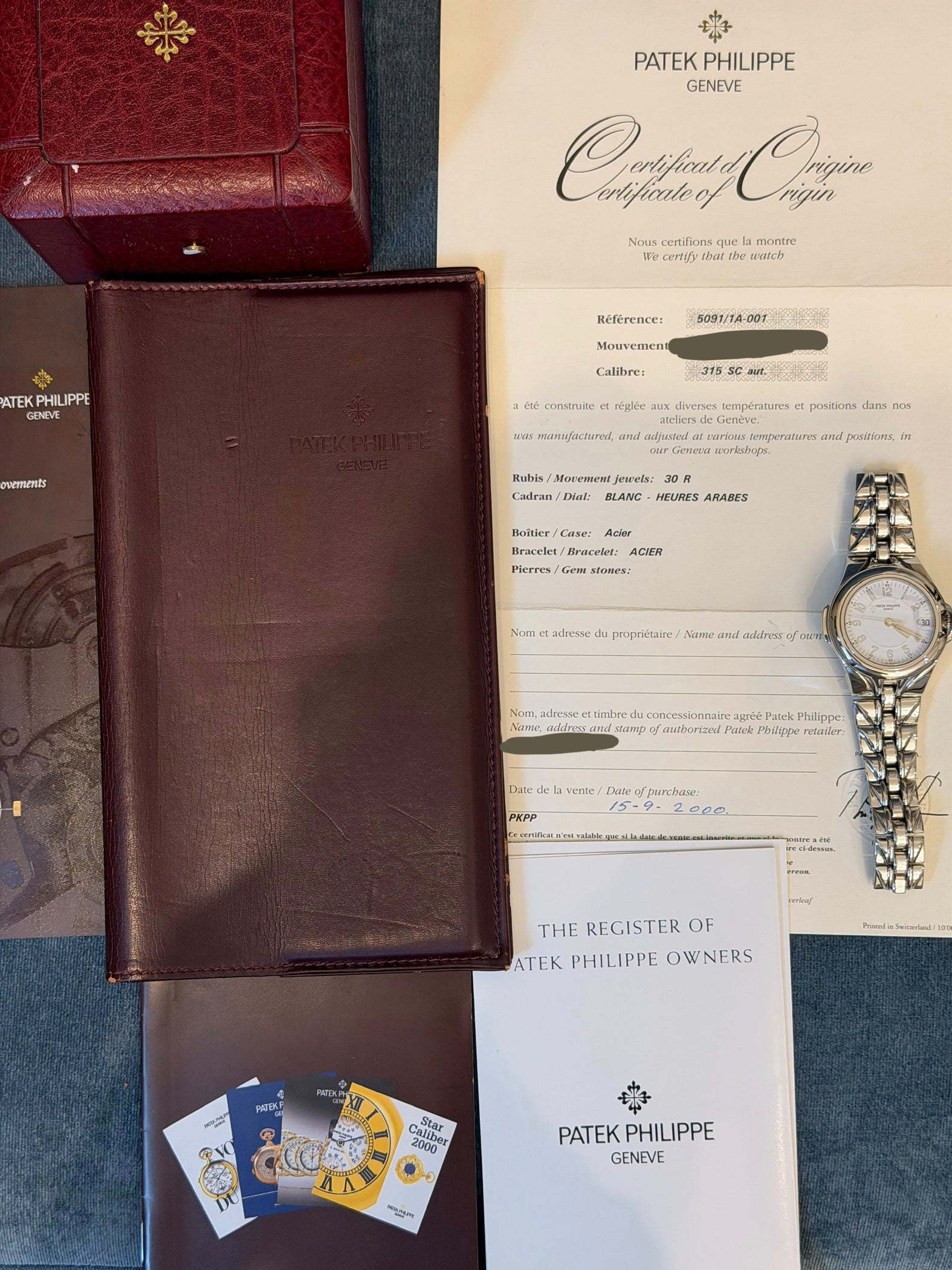 Patek Philippe Sculpture, komplettes Set, neuwertiger Zustand