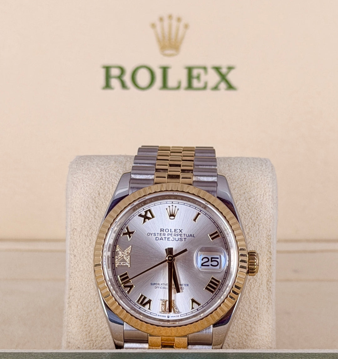 Rolex Datejust 36 Diamonds Dial Full Set 2021 like New