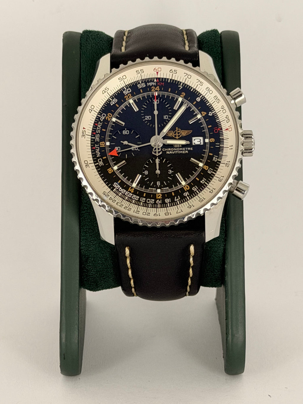 Breitling Navitimer World Full Set nach Service, wie neu