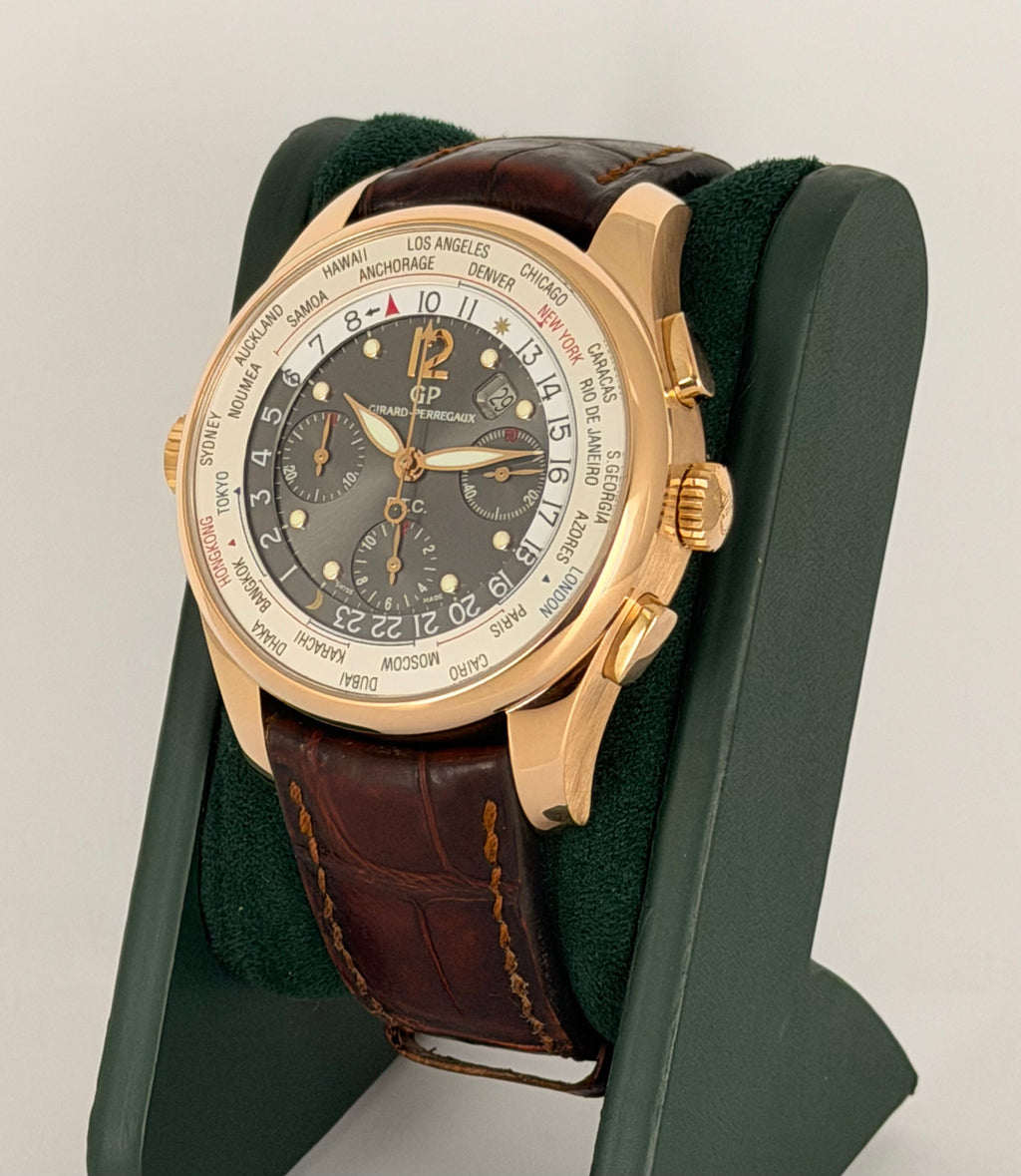 Girard-Perregaux WW.TC Chronograph, Box und Papiere, neuwertiger Zustand