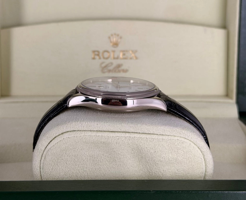 Rolex Cellini Time 18K Weißgold Full Set