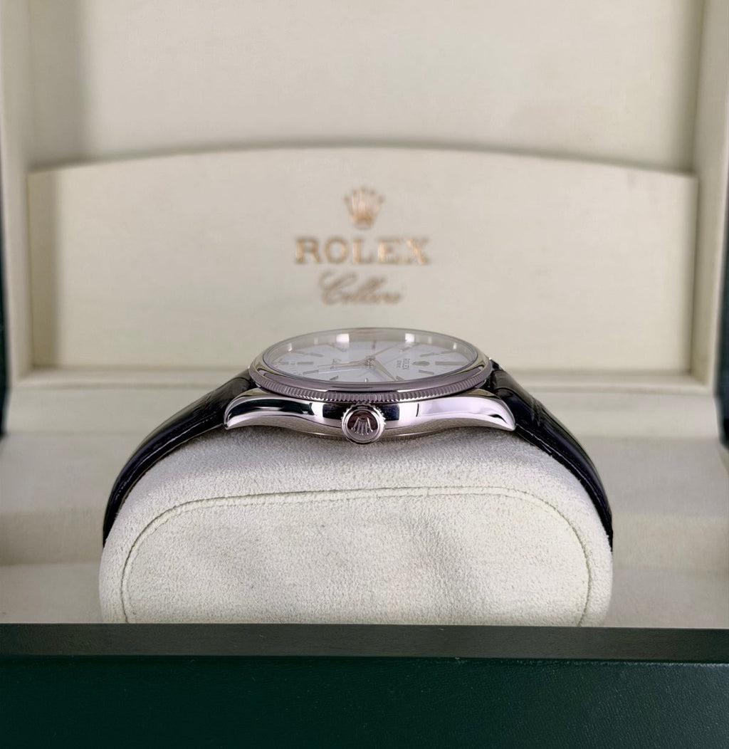 Rolex Cellini Time 18K Weißgold Full Set