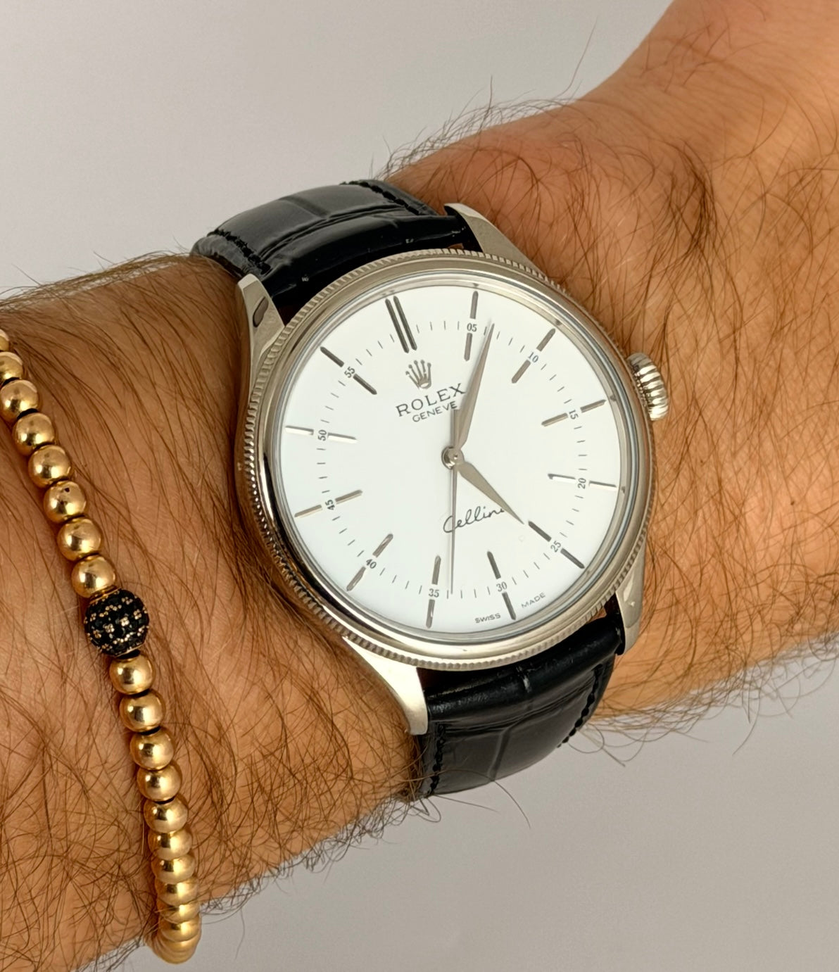 Rolex Cellini Time 18K Weißgold Full Set