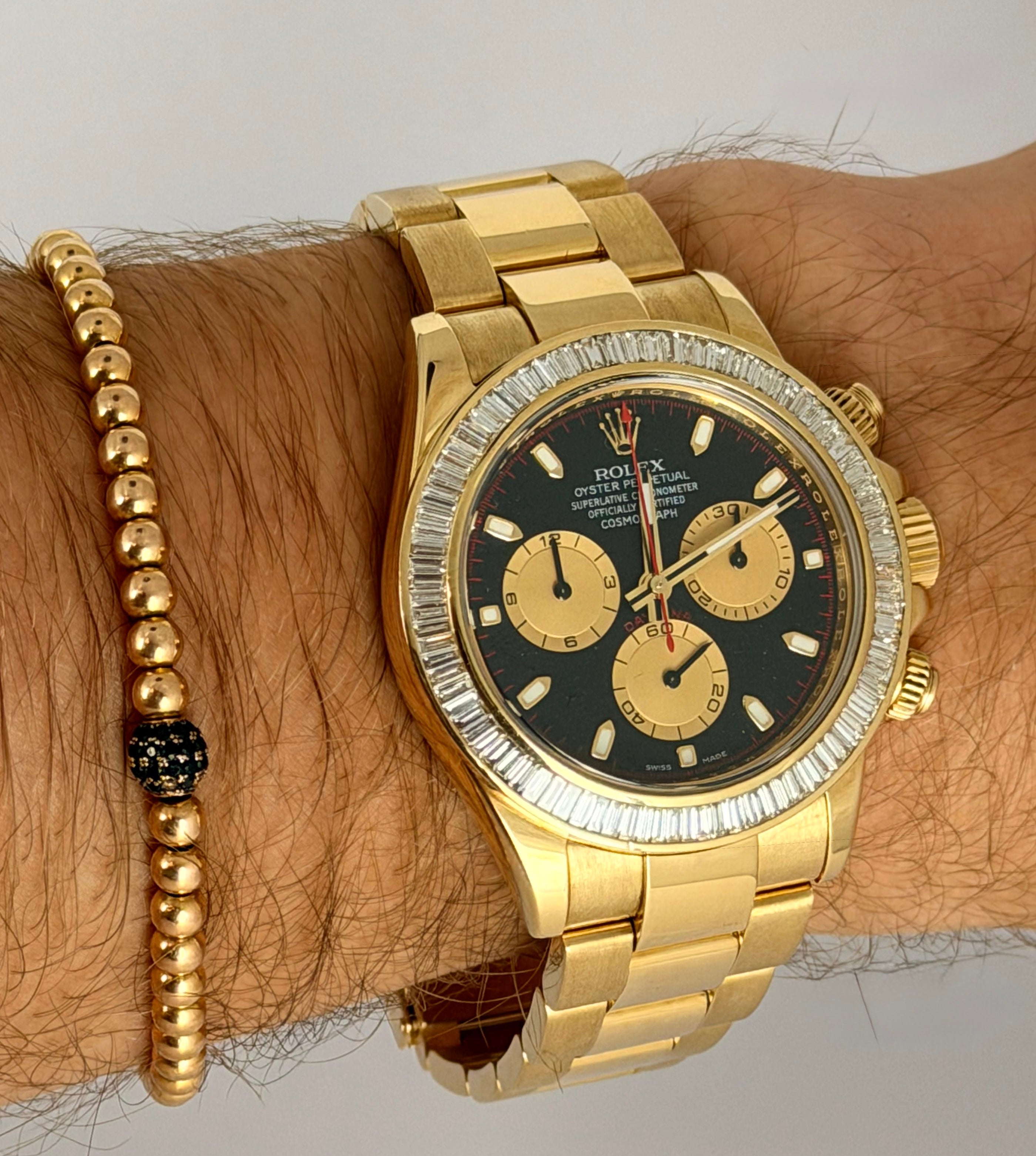 Rolex Daytona Paul Newman Baguette AM, kommt zusätzlich mit seiner originalen Lünette sowie Box & Papieren (B&P) 2008