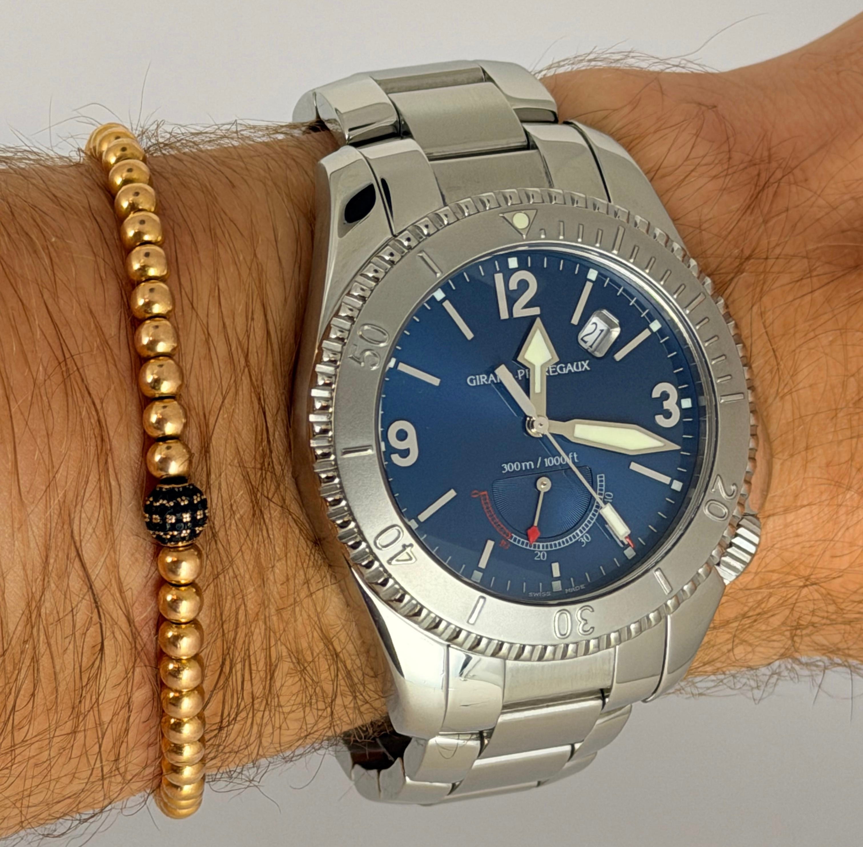 Girard-Perregaux Sea Hawk II Uhr mit Karte, ohne Box