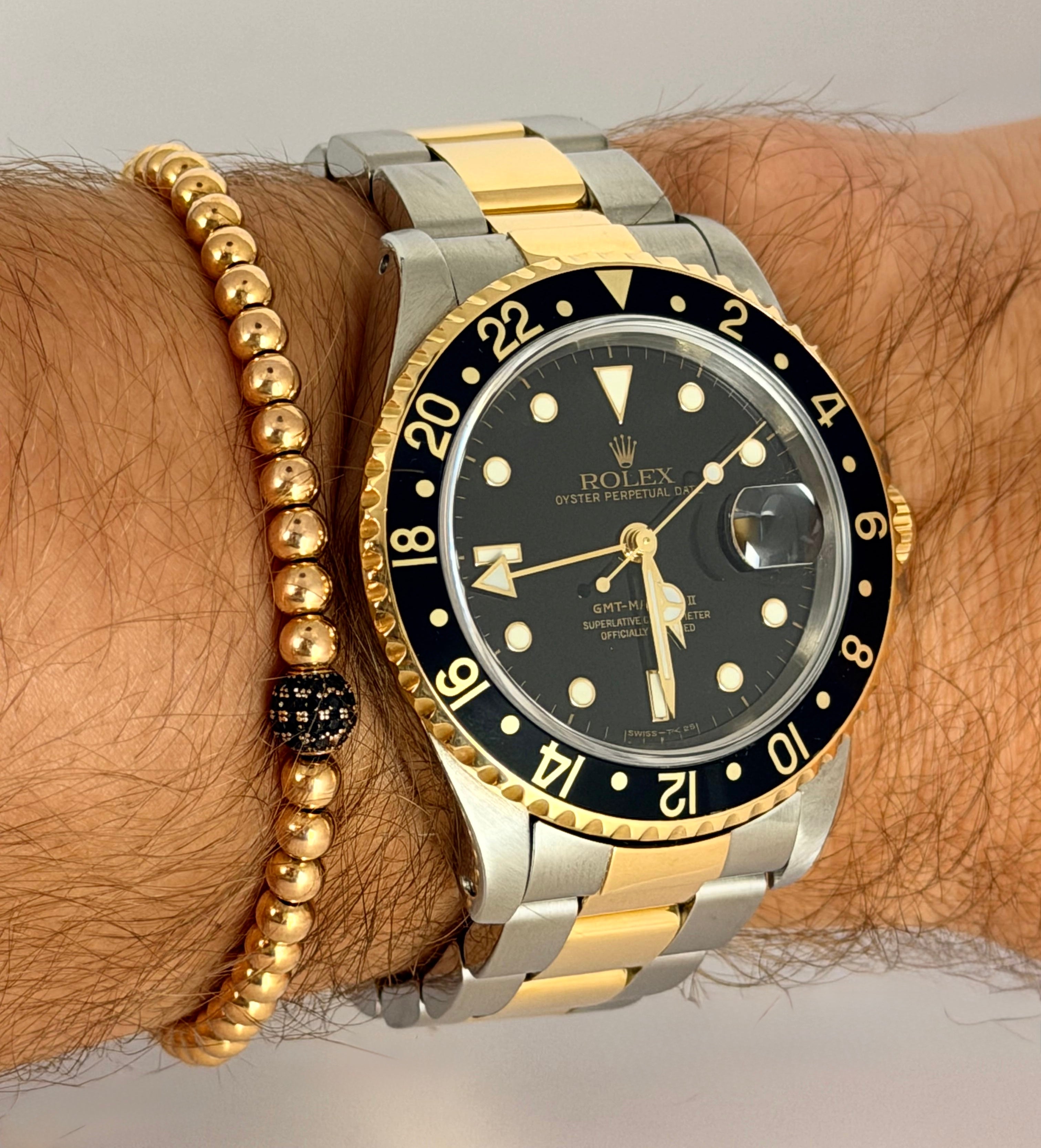Rolex GMT-Master II mit Box und Papieren, sehr guter Zustand