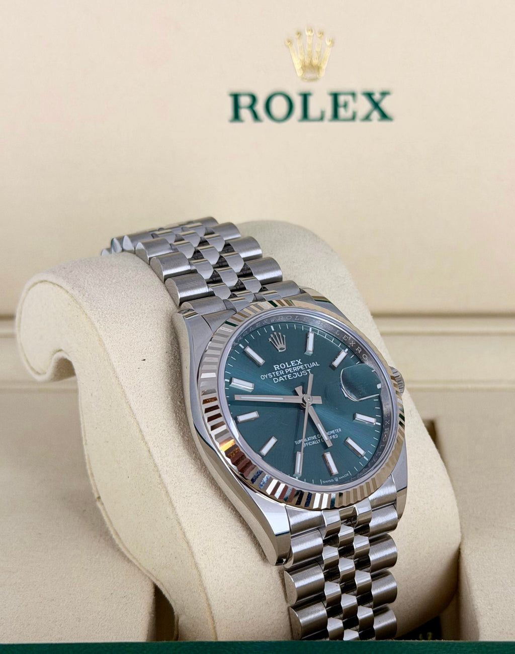Rolex Datejust 36 Grün Mint 2026 Neu