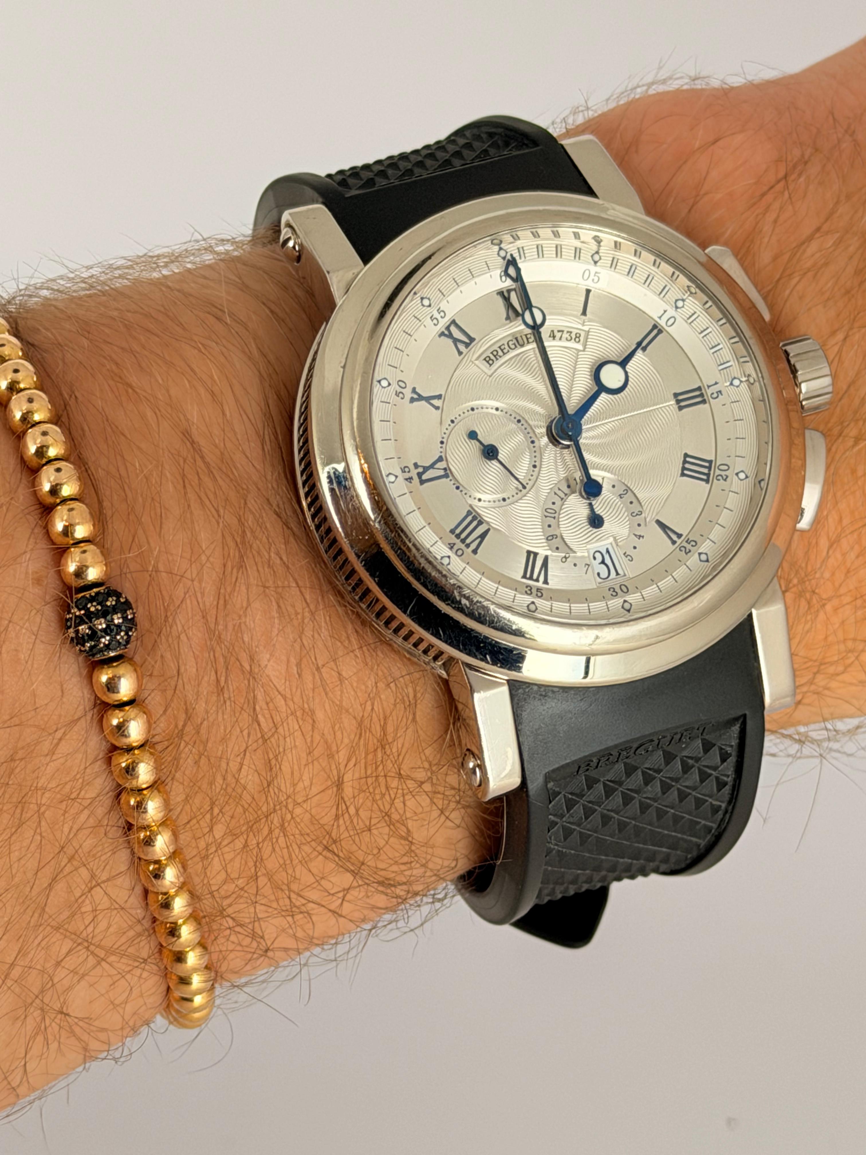 Breguet Marine Chronograph mit Papieren, wie neu
