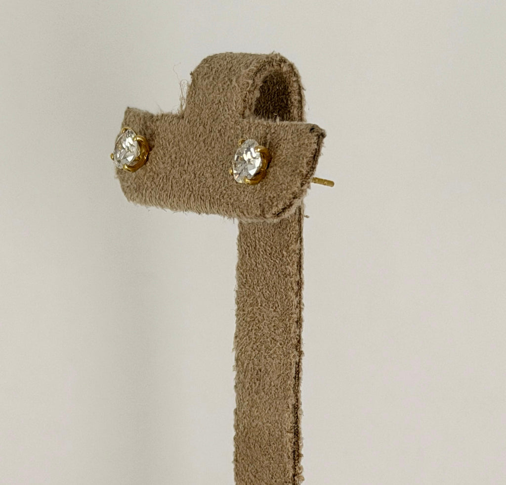 0.50 Carat Ohrringe 18k Gold