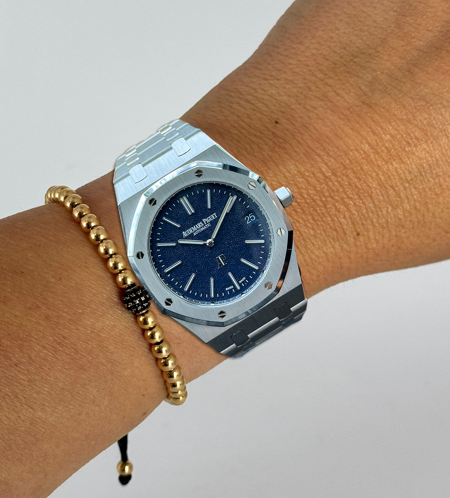 Royal Oak Datum „Jumbo“ Extra-Flach mit Sonnenschliff-Zifferblatt