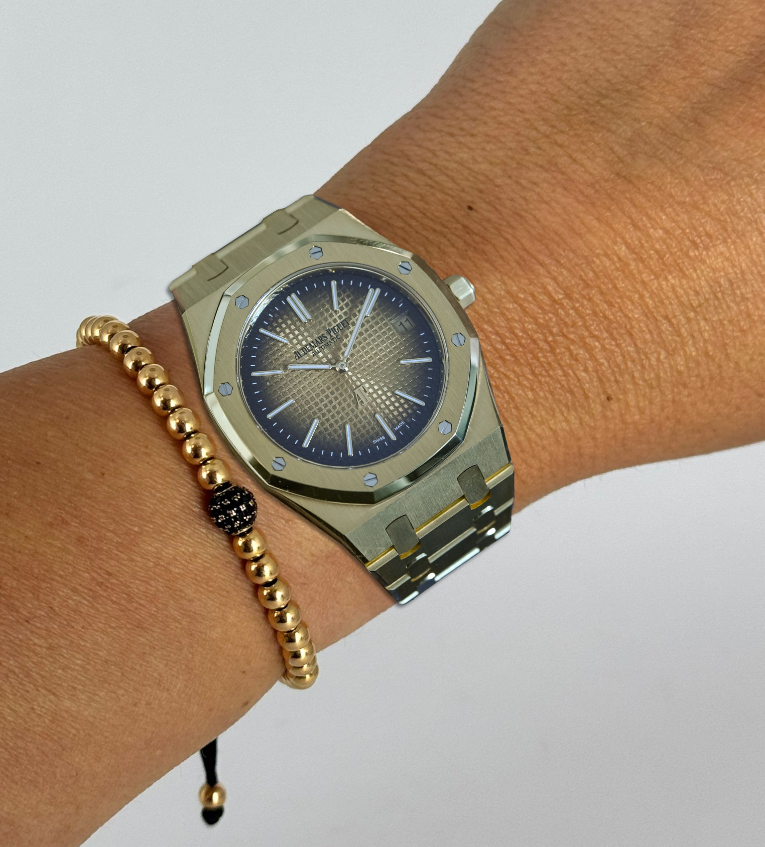 Royal Oak Datum „Jumbo“ Extra-Flach mit rauchgoldenem Zifferblatt