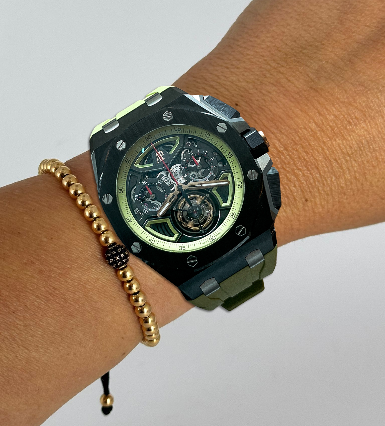 Royal Oak Offshore Tourbillon Chronograph Grün