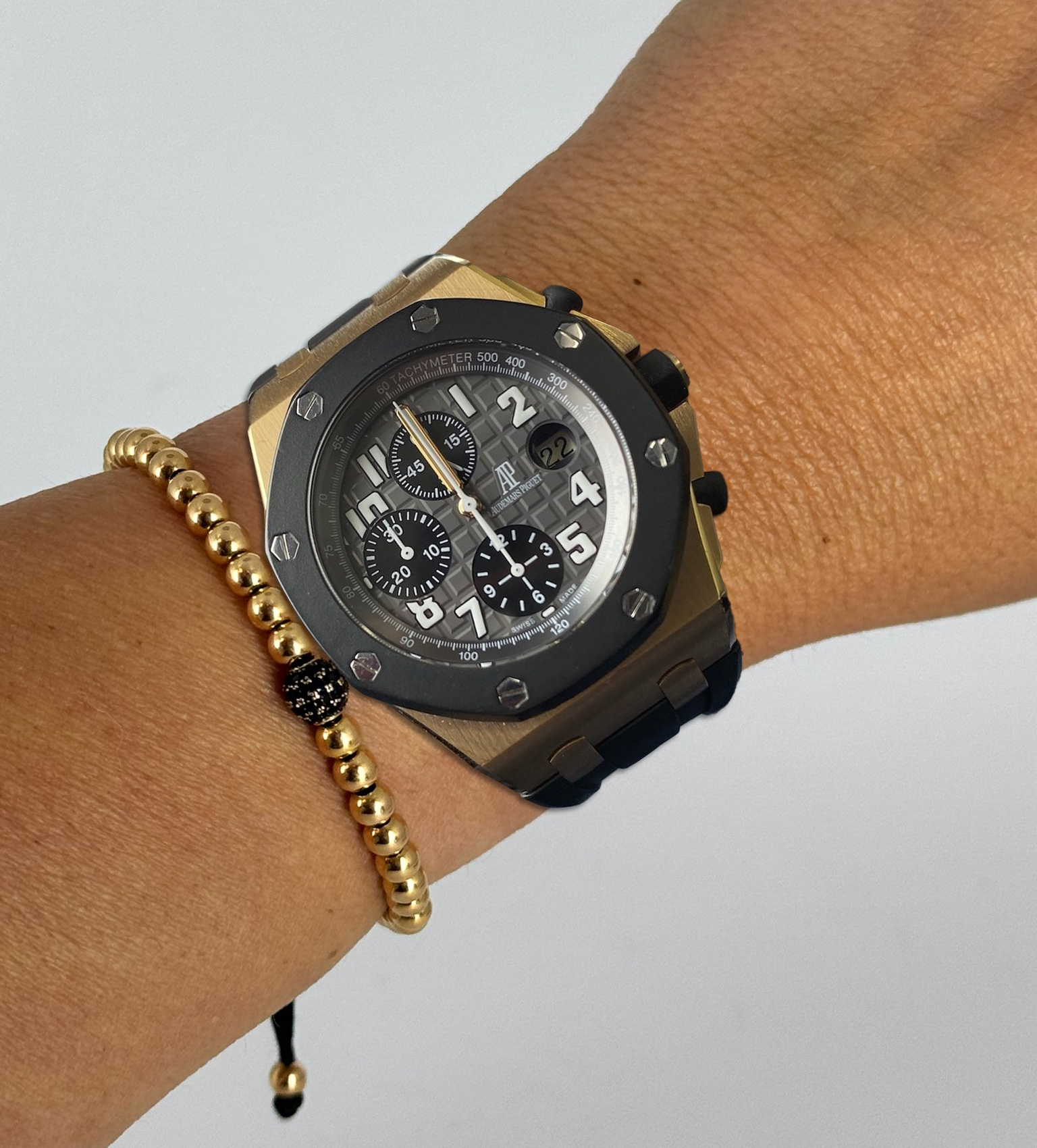Royal Oak Offshore Roségold mit Kautschuklünette