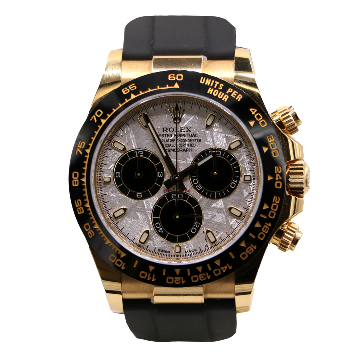 Daytona Oyster Flex Meteorite Dial Yellow Gold Mint