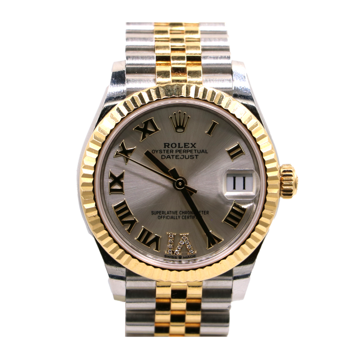 Datejust 31 Factory Diamonds Dial Steel 18K Gold Full Set