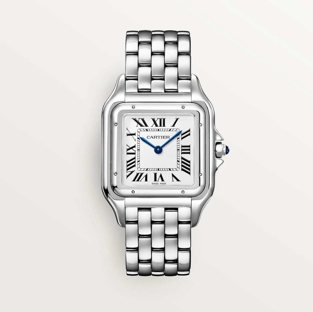 Cartier Panthère de Cartier Large – Edelstahl, silbernes Zifferblatt